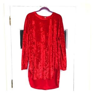 Red tunic top